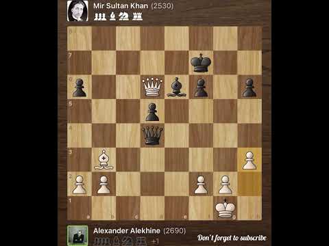 Alexander Alekhine vs Mir Sultan Khan • London - England, 1932