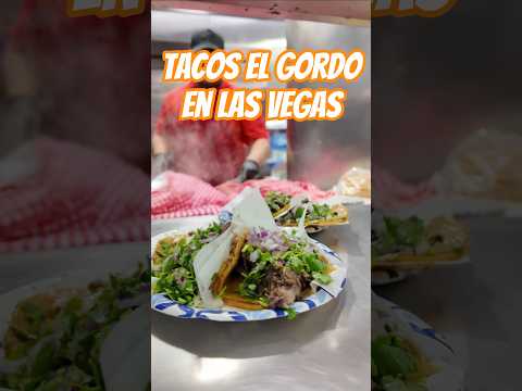 ¿Estos Tacos Te Recuerdan a la CDMX? Los Tacos El Gordo en Las Vegas #tacos #lasvegas #mexico