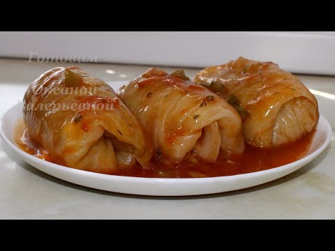 Not a gram of meat, but so delicious!!! Lenten cabbage rolls. Cooking with Oksana Valeryevna.