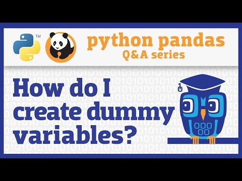 How do I create dummy variables in pandas?