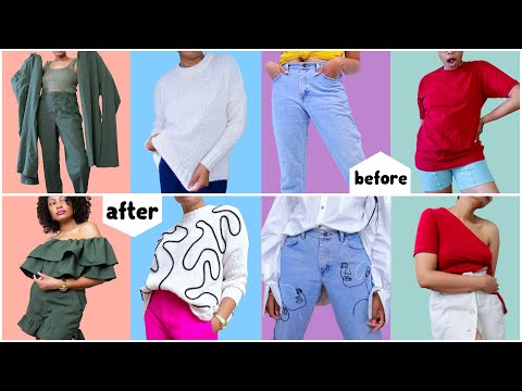 47 New Upcycles for EVERY SKILL LEVEL | DIY clothes transformations