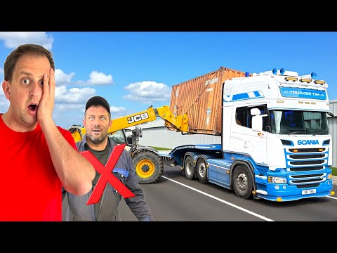 MY FIRST SHIPPING CONTAINER JOB! | BENGINEER… I’M SORRY! | #truckertim