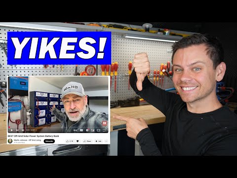 My Reaction to Martin Johnson's "BEST Off-grid Battery Bank" Video 😬 Yikes!!