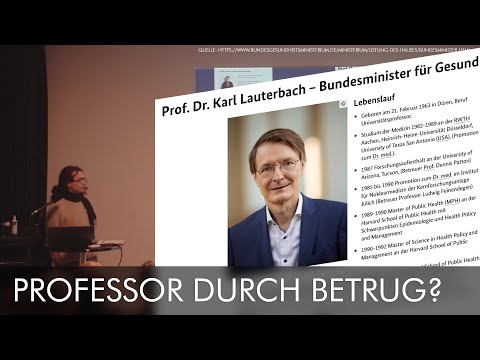 Karl Lauterbach – zahlreiche kündigungsrelevante Betrügereien bei der Bewerbung zur Professorstelle?