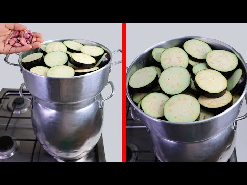 علاش تقلي الباذنجان في الزيت وأنت عندك الكسكاس حضريها بدون زيوت في5دقائق سريعة وصحية لن تصدق النتيجة