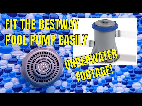 BESTWAY INTEX PLUNGE POOL PUMP FILTER - How To Install - With Underwater Footage - Steel Pro Max