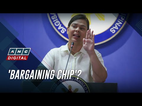 VP Duterte: New impeach threat a 'bargaining chip' before passage of 2026 budget | ANC