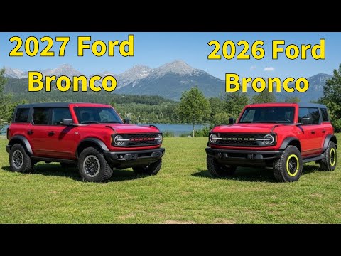 2026 Ford Bronco vs 2027 Ford Bronco - Full Comparison, Specs, Features & Updates