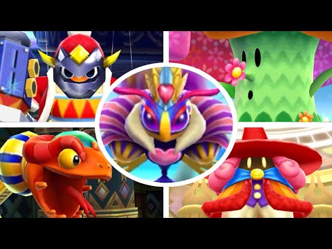 Kirby Triple Deluxe - All Bosses (Story Mode)