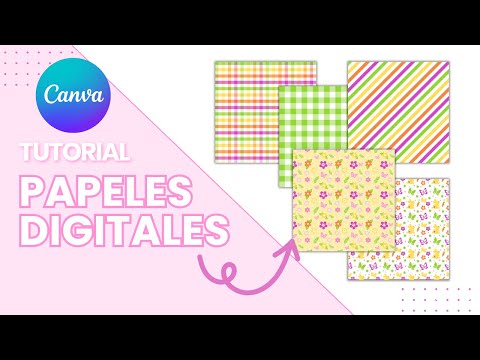 Cómo Diseñar PAPELES DIGITALES en Canva | ¡Crea y Vende Tus Propios Diseños!