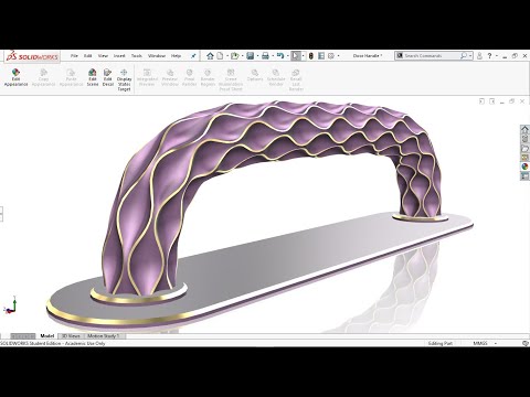 Master SolidWorks | Create Stunning 'Door Handle' | Using Surface Loft & Linear Pattern!