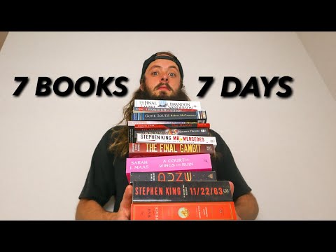 I Attempted to Read 7 Books In 7 Days | Reading Vlog