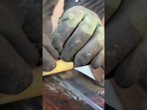 Turning Bearing Ball into a Masterpiece—A Knife Forged by Hand! 🔪🔥