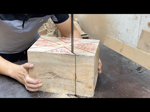 Genius Skills Of The Carpenter // Magical Woodworking With Extremely Delicate Color Combinations
