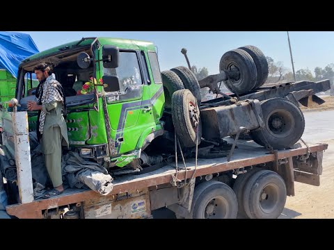 Hino Truck Dangerous Accident on Road & Complete Destroyed Truck Fully Repairing