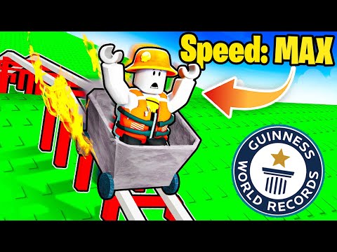 I build the FASTEST Cart Ride in Roblox (World Record)
