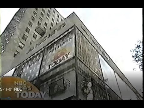 Today Show 9-11-01 - Live on NBC as Tragedy Occurred
