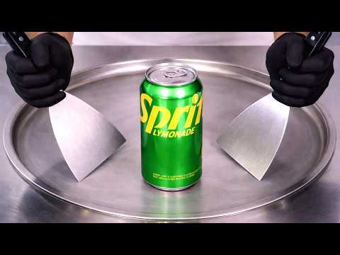 Sprite Lemonade — Ice Cream Rolls | Satisfying Visual ASMR