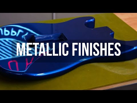 Spraying a Guitar with a Metallic Nitrocellulose Lacquer Finish - Oxford Guitar Supply