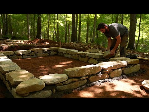 From Stones and Wood: Building a Complete Bushcraft Cabin in the Forest