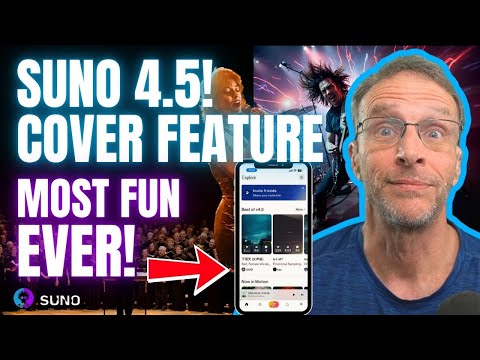 New Suno 4.5 Model Cover Feature is SO Good it's Scary!