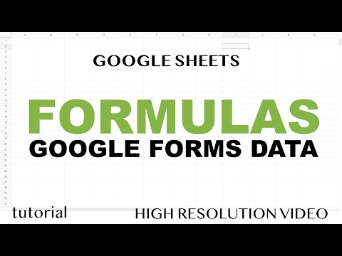 Google Forms - Formulas in Sheets That Autofill with Submit
