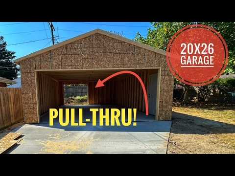 One Man, 4 Days...20x26 Garage Build / MY DIY
