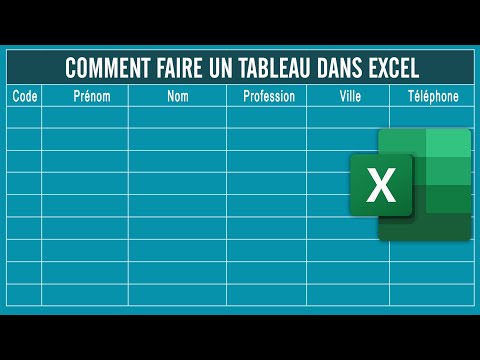 How to make a table in Excel (the basics)