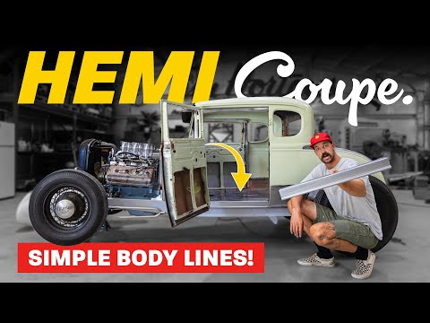 How to Make Custom Dies for Simple Body Lines | Fabricating Hemi Coupe Door Reveal!