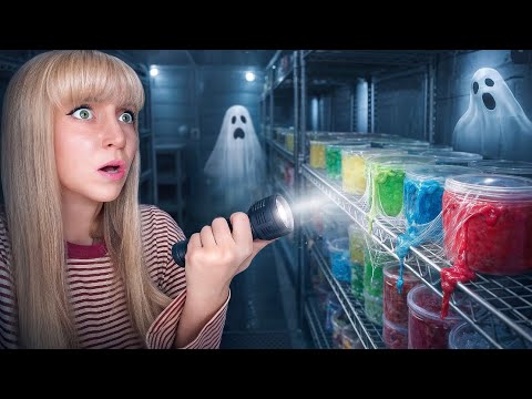 Surviving 24 Hours In A Slime Factory!