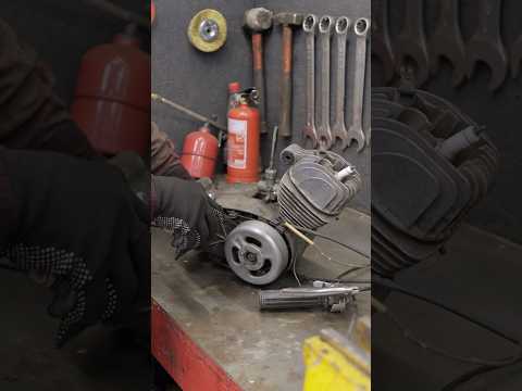 Restoring a 50cc Old Engine that Actually Works #shorts #engine #diy