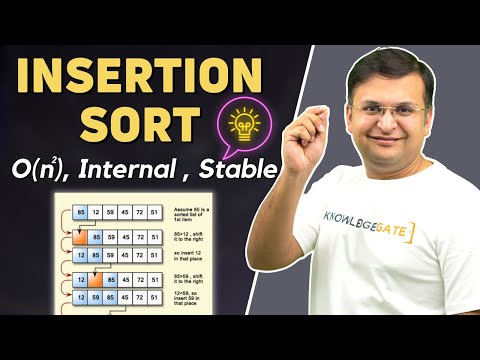 2.4 Insertion Sort Algorithm | Basic Concepts, Dry Run and Complete Analysis of Insertion Sort