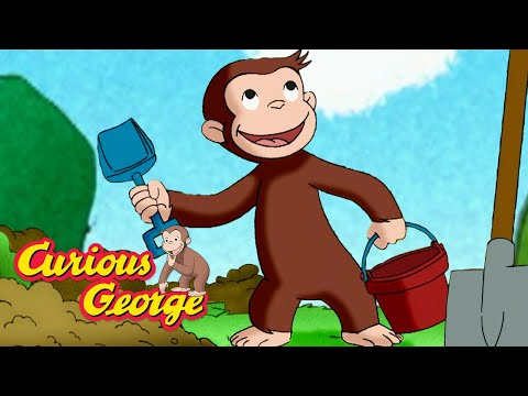 Let's Dig a Hole! 🐵 Curious George 🐵 Kids Cartoon 🐵 Kids Movies