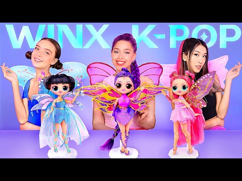 K-Pop Demon Hunters: Rumi, Mira, and Zoey Glow Up into Winx! 9 DIYs for Dolls