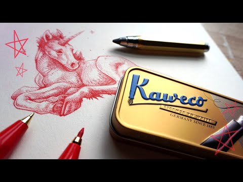 Using kaweco pencils for the first time! reviewing the kaweco sketch up and drawing horse