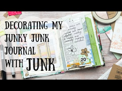 Decorating my Junky Junk Journal with JUNK | Part 1 📗