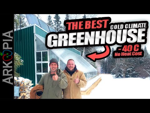 ☀️The Most Efficient Greenhouse on Earth | $100/year to heat in -40C with Sand Battery Thermal Mass