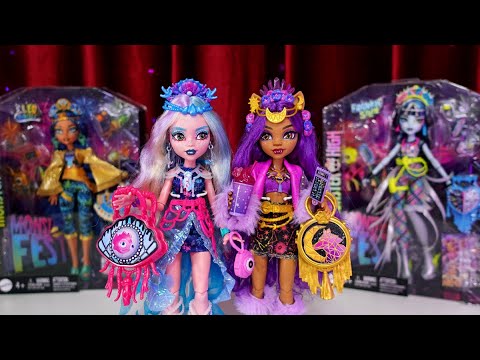 Все на Monster Fest! Лагуна и Клодин Ждут! ★ Распаковка Кукол Monster High