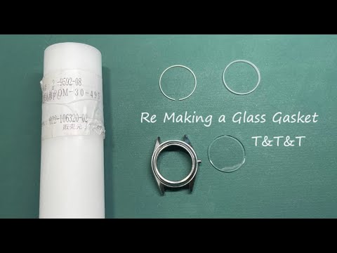 Gasket for a Glass   ガラスパッキン作成