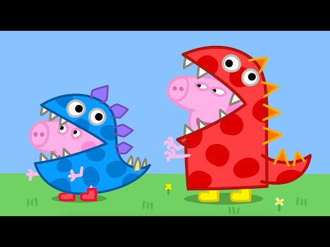Peppa Pig's Dinosaur Birthday Party! 🎉🦖 Peppa & George: Giant Dress Up Day | Full Episodes | 20 Mins