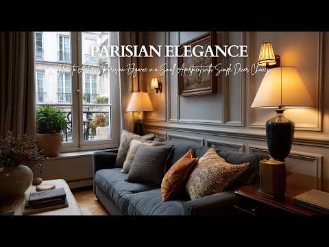 How to Achieve Parisian Elegance in a Small Apartment with Simple Decor Choices