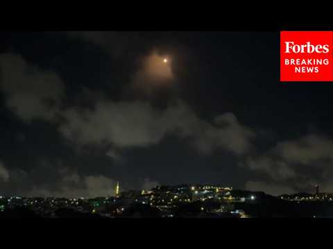 Explosions Heard As Israeli Defenses Intercept Iranian Missiles In Sky Above Jerusalem