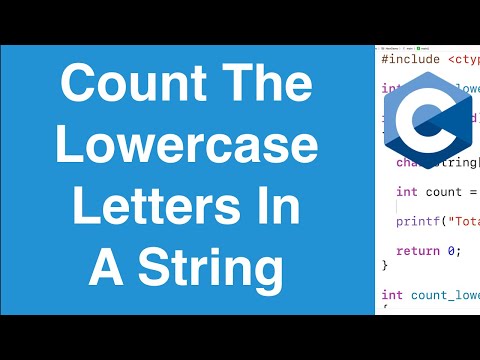 Count The Lowercase Letters In A String | C Programming Example