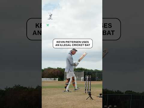 Kevin Pietersen Uses An Illegal Cricket Bat 🏏❌