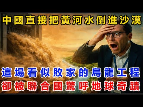 中國直接把黃河水倒進沙漠！這場看似敗家的烏龍工程！卻被聯合國驚呼地球奇蹟！