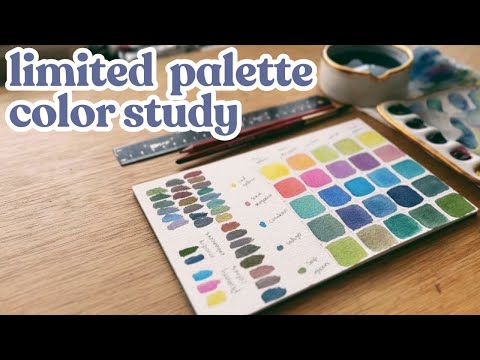 Charting a color study using limited watercolor colors - the how and why