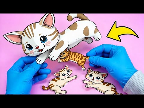 Epic Paper Crafts Adventure! 🏴‍☠️🐱 Rescue Kitties & Set Sail with DIY Fun!