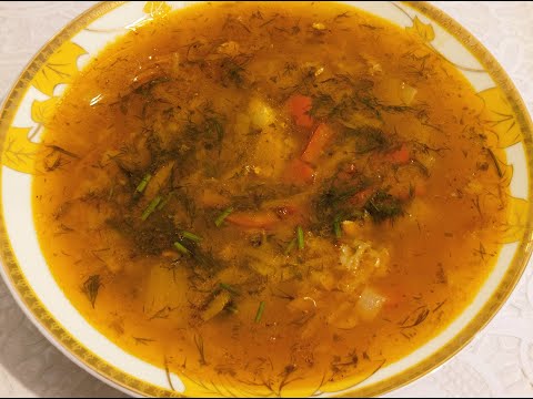 Очень вкусный Суп с килькой в томатном соусе!, Попробуйте!