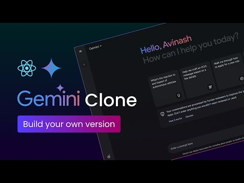 Let's Build Google Gemini 2.0 Using React JS and Gemini API | Gemini Clone In React 2025