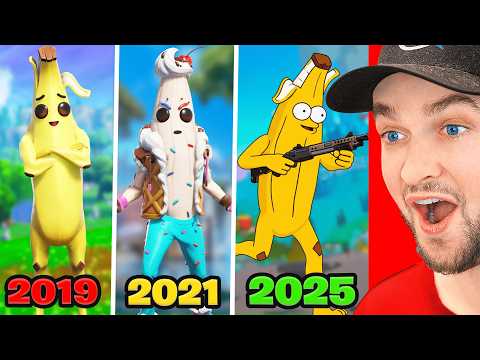 Evolution of Peely in All Fortnite Trailers & Cutscenes!
